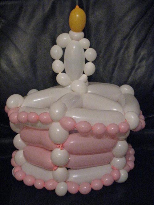 Balloon Birthday Cake